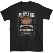 60 years Birthday Gift T-shirt Vintage - Camisola - curta - $17.84  ~ 15.32€