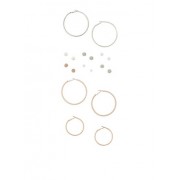 9 Piece Assorted Hoop and Stud Earrings - Aretes - $5.99  ~ 5.14€