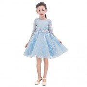 ADHS Kids Baby Girl Special Occasion Wedding Gowns Flower Floral Princess Dresses - Dresses - $49.99 