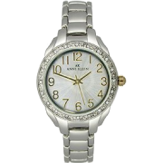 AK Anne Klein Crystal Collection Brushed Silver Dial Women's watch #10/8867SVTT - Watches - $44.65 