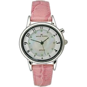 AK Anne Klein Pink Leather Pearlized Dial Women's Watch #7161MPPI - Watches - $41.50 