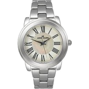 AK Anne Klein Silver-tone Bracelet White Roman Dial Women's Watch #9147MPSV - Watches - $55.50 