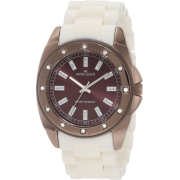 AK Anne Klein Women's 10/9179BNIV Swarovski Crystal Accented Brown Ion-Plated Ivory Resin Watch - Watches - $41.07 