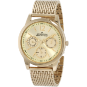 AK Anne Klein Women's 10/9734CHGB Gold-Tone Subdial Mesh Bracelet Watch - Watches - $94.97 