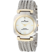 AK Anne Klein Women's 10/9765MPTT Diamond Dial Two-Tone Chain Bracelet Watch - Watches - $66.59 