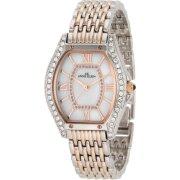 AK Anne Klein Women's 10/9811MPRT Swarovski Crystal Accented Rosegold-Tone and Silver-Tone Bracelet Watch - Watches - $98.86 