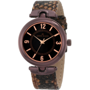 AK Anne Klein Women's 10/9837BNSN Brown Ion-Plated Snake Skin Print Leather Watch - Watches - $75.00 