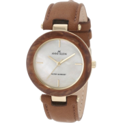 AK Anne Klein Women's 10/9852CMHY Gold-Tone Honey Brown Leather Strap Watch - Watches - $64.99 