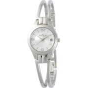 AK Anne Klein Women's 107407SVSV Silver-Tone Bangle Bracelet Dress Watch - Watches - $55.00 