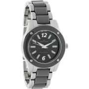 AK Anne Klein Women's 109181GYSV Silver-Tone and Grey Plastic Bracelet Watch - Watches - $48.50 