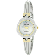 AK Anne Klein Women's 109265MPTT Diamond Accented Two-Tone Bangle Bracelet Watch - Watches - $55.50 