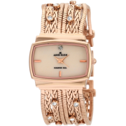 AK Anne Klein Women's 109270CMRG Diamond Accented Rosegold-Tone Multi Chain Bracelet Watch - Watches - $125.00 