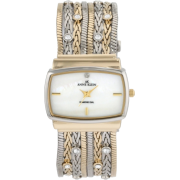 AK Anne Klein Women's 109271MPTT Swarovski Crystal Accented Two-Tone Multi-Chain Bracelet Watch - Watches - $67.02 