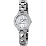 AK Anne Klein Women's 109431SVSV Silver-Tone Round Dial Dress Bracelet Watch - Watches - $45.49 