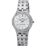 AK Anne Klein Women's 109433MPSV Swarovski Crystal Silver-Tone and Mother-Of-Pearl Dial Bracelet Watch - Watches - $70.96 