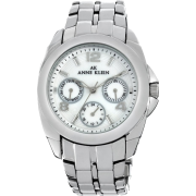 AK Anne Klein Women's 109593MPSV Silver-Tone Multi-Function Mother-Of-Pearl Dial Bracelet Watch - Watches - $95.00 