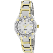 AK Anne Klein Women's 109629MPTT Swarovski Crystal Two-Tone and Diamond Accented Dial Watch - Watches - $95.00 