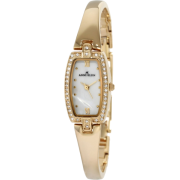 AK Anne Klein Women's 109714MPGB Swarovski Crystal Gold-Tone Mother-Of-Pearl Bangle Bracelet Watch - Watches - $63.75 