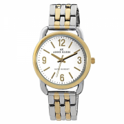 AK Anne Klein Women's 109717SVTT Two-Tone Round Silver-Tone Dial Dress Bracelet Watch - Watches - $53.53 