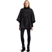 AK Anne Klein Women's Cape Coat Black/Sugar - Jacket - coats - $114.32 