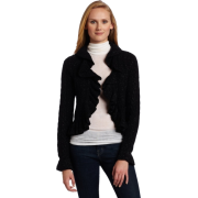AK Anne Klein Women's Long Sleeve Ruffle Cardigan Black - Кофты - $65.99  ~ 56.68€