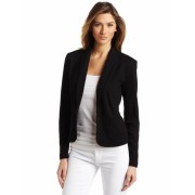 AK Anne Klein Women's Longsleeve Shawl Collar One Button Jacket Black - Jacket - coats - $129.00 