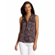 AK Anne Klein Women's Petal Print Tie Front Blouse Multi - Košulje - kratke - $55.35  ~ 351,61kn