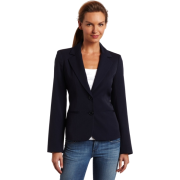 AK Anne Klein Women's Petite Classic Blazer Admiral Navy - Jacket - coats - $73.99 