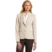 AK Anne Klein Women's Petite Classic Blazer Heather Beachwood - Jacket - coats - $73.99 