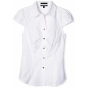 AK Anne Klein Women's Petite Short Sleeve Button Down Shirt White - Košulje - kratke - $69.00  ~ 438,33kn