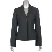 AK Anne Klein Women's Pinstripe One Button Blazer Brown 6 [Apparel] - Jacket - coats - $99.99 
