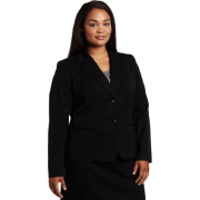 AK Anne Klein Women's Plus-Size Classic Blazer Black - Jacket - coats - $109.00 