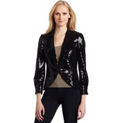 AK Anne Klein Women's Sequin Blazer Black - Jacket - coats - $149.99 