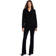 AK Anne Klein Women's Snap Hooded Coat Black - Jacket - coats - $225.00 