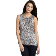 AK Anne Klein Women's Speckle Print Sleeveless Blouse Black Combo - Košulje - kratke - $59.99  ~ 381,09kn