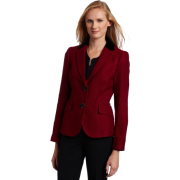 AK Anne Klein Women's Tonal Tweed Blazer Magenta - Jacket - coats - $179.00 