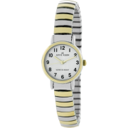 AK Anne Klein Women's Two-Tone 109449WTTT Expansion Band Easy To Read Dial Watch - Watches - $41.49 