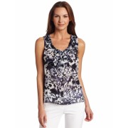 AK Anne Klein Women's Watercolor Floral Sleeveless Blouse Multi - Košulje - kratke - $79.00  ~ 501,85kn