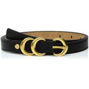 AK Anne Klein Women's Anne Klein 20mm Skinny Belt With Contrast Tab and Double Metal Keepers - Accesorios - $36.00  ~ 30.92€