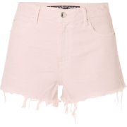 ALEXANDER WANG Bite frayed denim shorts - 短裤 - 