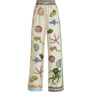 ALÉMAIS  Bath House Silk Twill Wide-Leg - Capri hlače - 