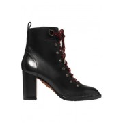 AQUAZZURA Hiker lace-up studded leather - 靴子 - $562.00  ~ ¥3,765.59