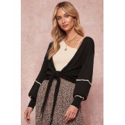 A Textured Knit Cardigan Sweater - Puloverji - $44.55  ~ 38.26€