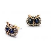 Aapo Antique Gold Pair of Owl Earrings w - Ohrringe - $59.00  ~ 50.67€