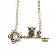 Abramson Owls Family Necklace - Halsketten - $106.78  ~ 91.71€