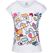 Abstract Hand Drawn Colorful T-shirt - T-shirts - $42.00 