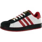 Adidas Kids' Superstar 2 Science Casual Shoe Black, Red, White - Sneakers - $36.99 