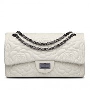 Ainifeel Women's Quilted Flower Genuine Leather Shoulder Bag with Chain Strap Crossbody - Carteiras - $489.00  ~ 419.99€