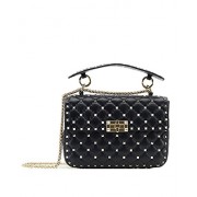 Ainifeel Women's Quilted Studded Genuine Leather Chain Shoulder Handbags Purse - Hand bag - $356.00 