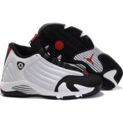 Air Jordan XIV (14):White/Blac - Klasične cipele - 